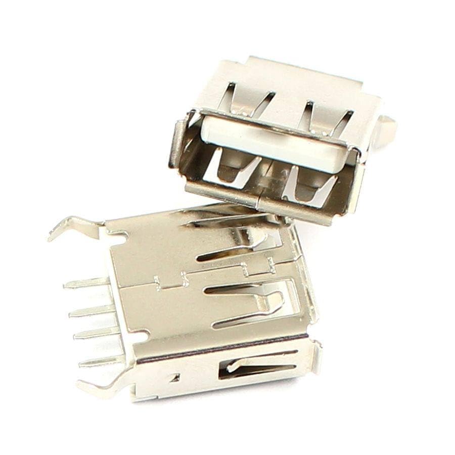 Generic 20 Pcs USB Female 4Pin Type-A DIP Socket Connector 13.0