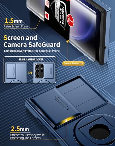 Coque Samsung S23 Ultra MagSafe intégrale avec support et protège-caméra - 3