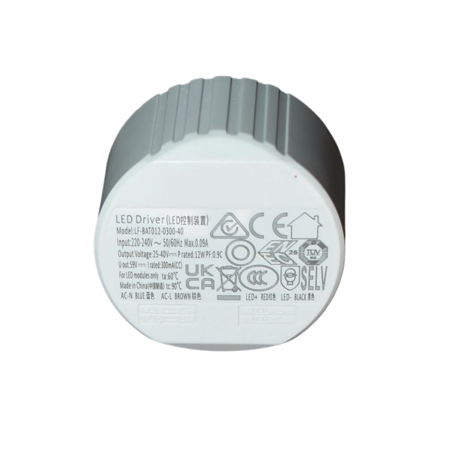 Trasformatore LED rotondo dimmerabile Triac Potenza dimmerabile 300mA 600mA 750mA 1050mA Driver for l'interno 'apparecchio di illuminazione(40W 25-38V 1050mA)