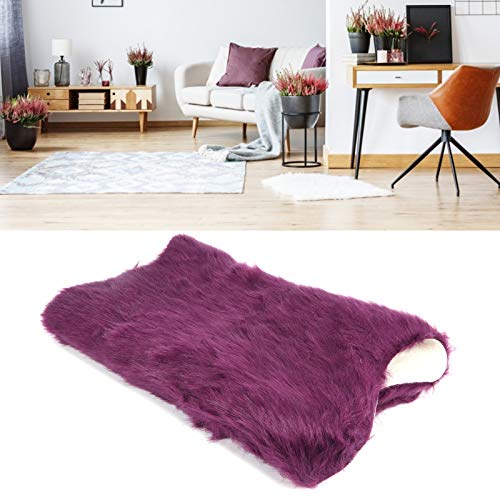 Tapetes de Área de Pele de Carneiro Falsa, Tapete Lavável e Anti Bolinhas de 15, 8 X 23, 6 Pol., par