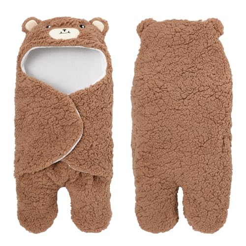 Image of Soarwg Kids Baby Swaddle, Natural Receiving Swaddle Wrap, Baby Essentials Softness Plush Baby Swaddle, Ideal for Baby Girl and Boy Newborn Registry Search, Shower Gift 0-6 Months