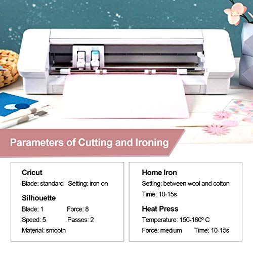 Yrym Heat Transfer Vinyl - 29 Pack 12" X 12" Htv Vinyl For Shirts,Rose Gold Htv For Cricut & Cameo - Easy To Cut & Weed For Heat Vinyl Design #TOP2