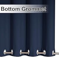 Vista 127 de NICETOWN Cortinas grises para exteriores para patio, impermeables, 2 paneles, resistentes al viento, a prueba de óxido, ojales superiores e