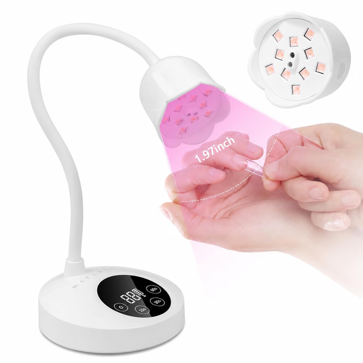 Makartt UV Nail Lamp: Mini UV Light for Gel Nails Polish Luminoza…