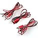 Micsoa Multimeter Leads - Alligator to Banana Plugs & Mini Hooks Set (3 Pair)
