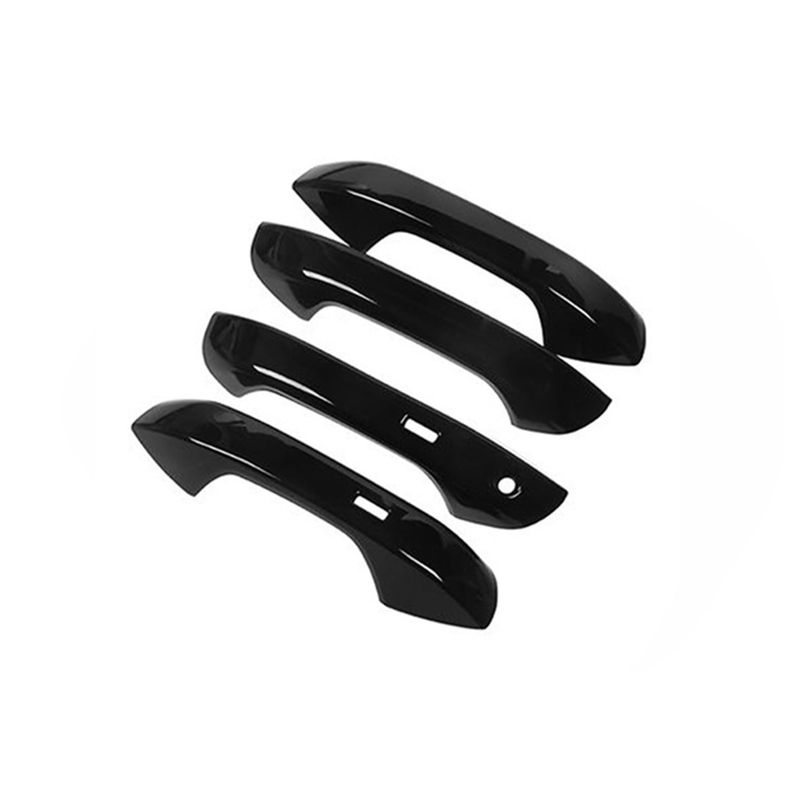 Drezzo 4Handle 2Keyless Car Exterior Door Handle For Seat For Leon For Mk4 Kl1 Kl8 2020-2022 Gloss Black Door Handle Cover Stickers Trim(4Handle 2Keyless)