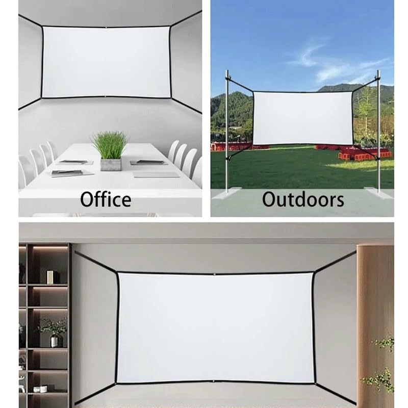 Pantalla portátil plegable de 60 pulgadas para proyector miniatura 4