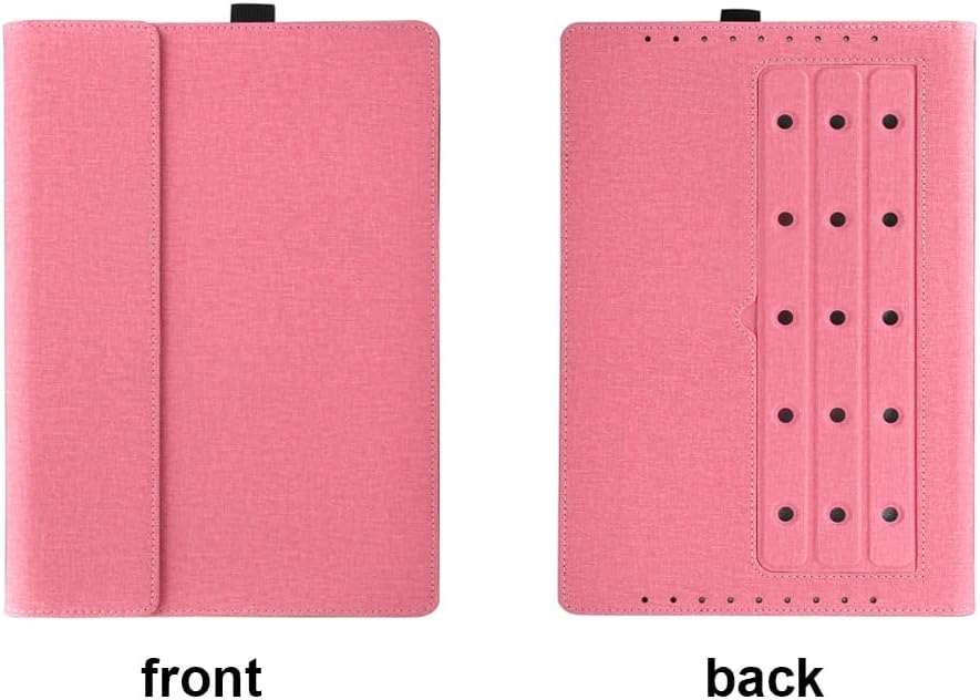 Laptop Cover Compatible with Dell XPS 13 9340/9345 / 9315/9320 / 9300/9310 & ThinkPad Z13 Gen 2 Protective Notebook Skin Sleeve PU Leather Pouch (Pink)
