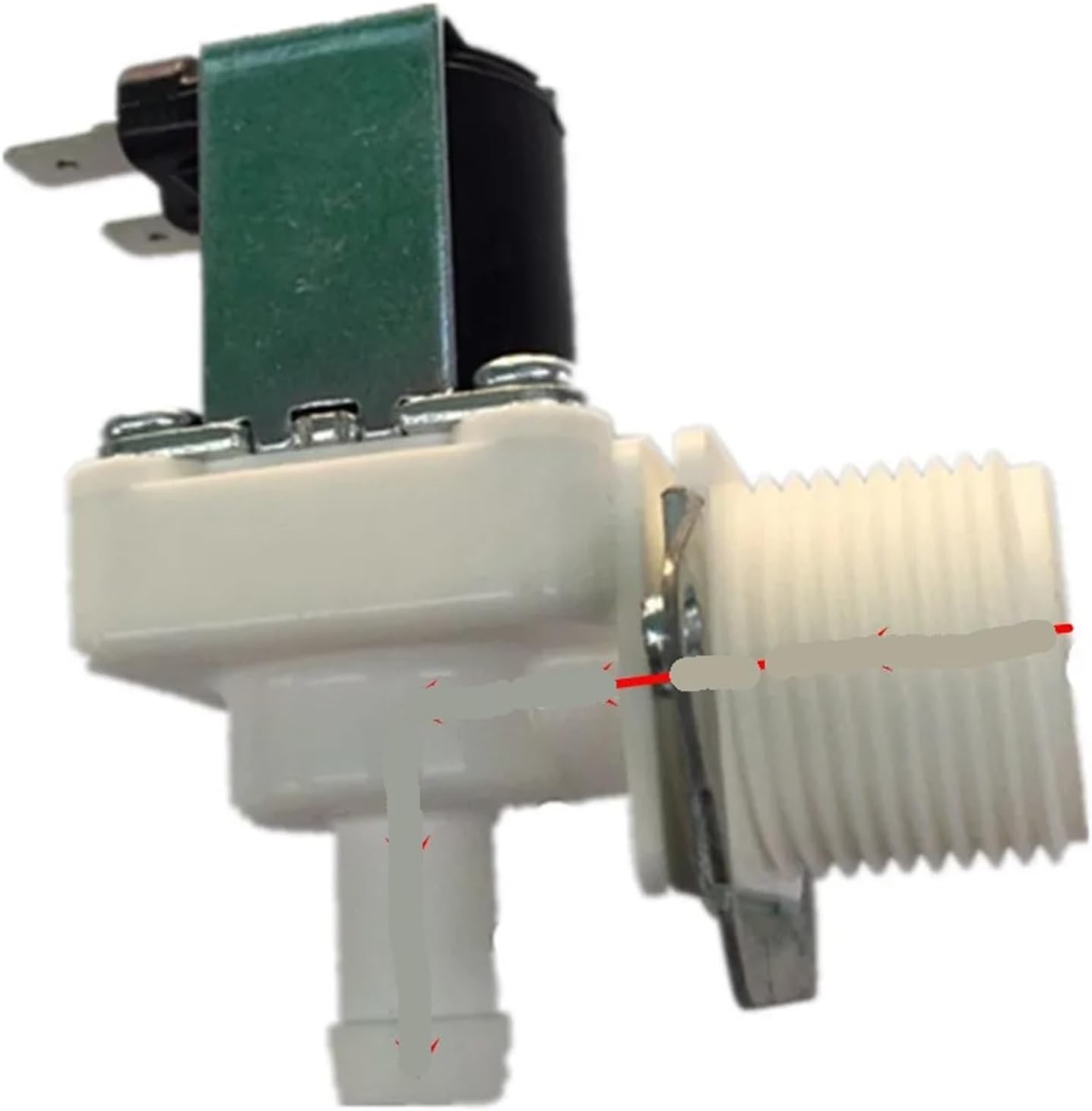 3/4" Male Water Inlet Vertical Solenoid Valve Normally Closed 12 Voltios DC 12V 24V 36V 48V AC 110V 220V for Ice Maker(Size:220V)