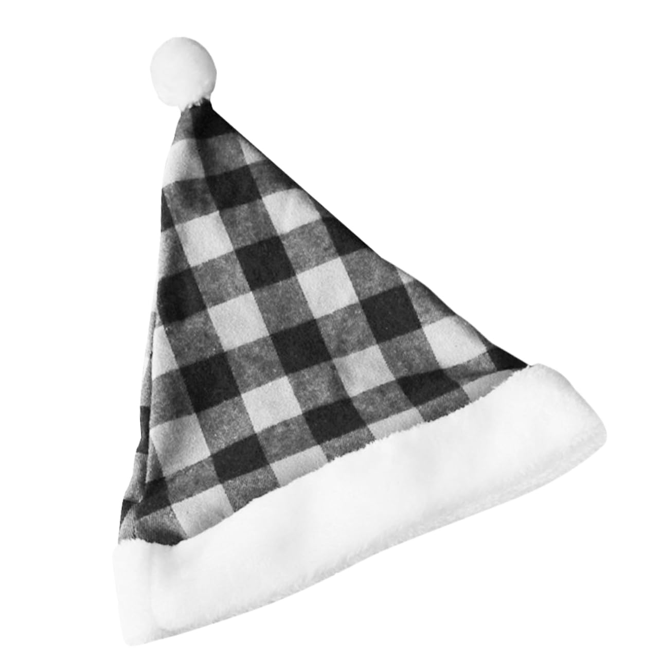 TOPBATHY Plaid Santa Hat Noël Santa Hat Noël Unisexe Chapeau Chapeau Décoratif Chaud Chapeau Chapeaux Décoratif De Noël Chapeau Santa Plaid Cap Noël Santa Décoration Santa Hat Tissu