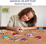 Skillmatics Aqua Puffs - 3D Art Kit, Princesses & Unicorns, Mess-Free Paint by Number Craft, DIY Color & Inflate Activity, Creative Gift for Girls & Boys Ages 4, 5, 6, 7, 8, 9, 10