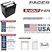 8 Pack | Pacer 8V 165Ah Deep Cycle Golf Cart, Solar, Marine, RV, and Industrial Use Battery Replaces T-875 | T875