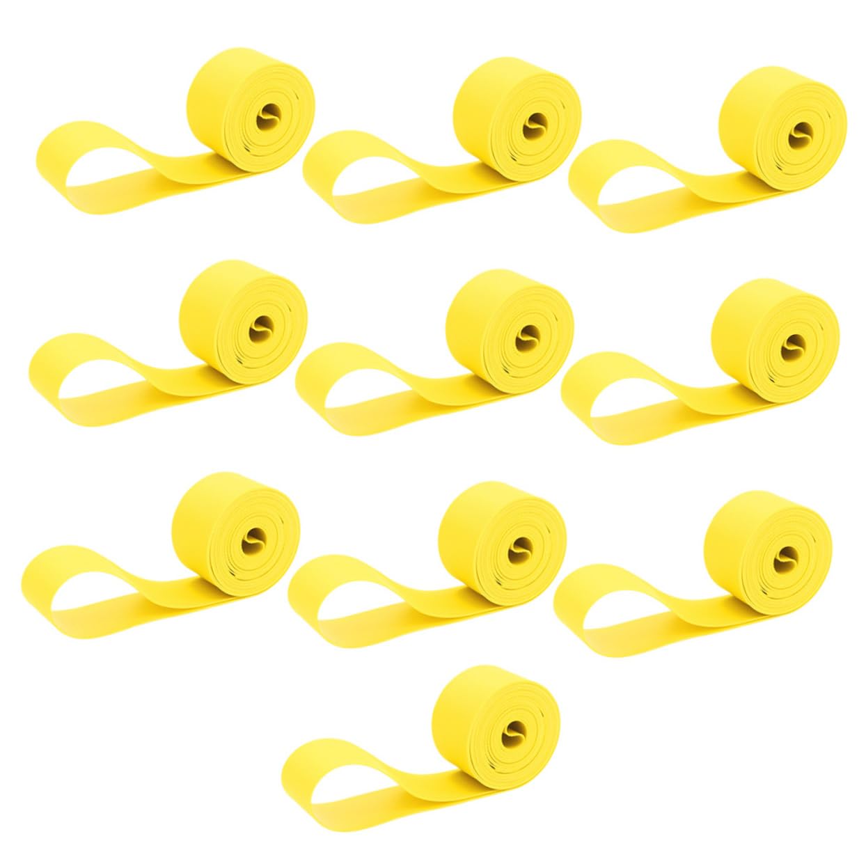 ibasenice 10pcs Bike Rim Strips PVC Cushion for Inner Tube Prevents Punctures Non- Mesh Easy to Use for Road Mountain Lightweight and Convenient