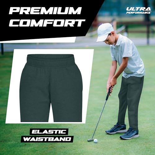 Ultra Performance Pacote com 3 roupas de moletom para meninos de lã macia para meninos tamanho 8-20,