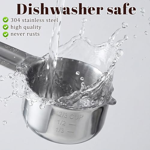 Vaso medidor 160 ml de acero inoxidable miniatura 4