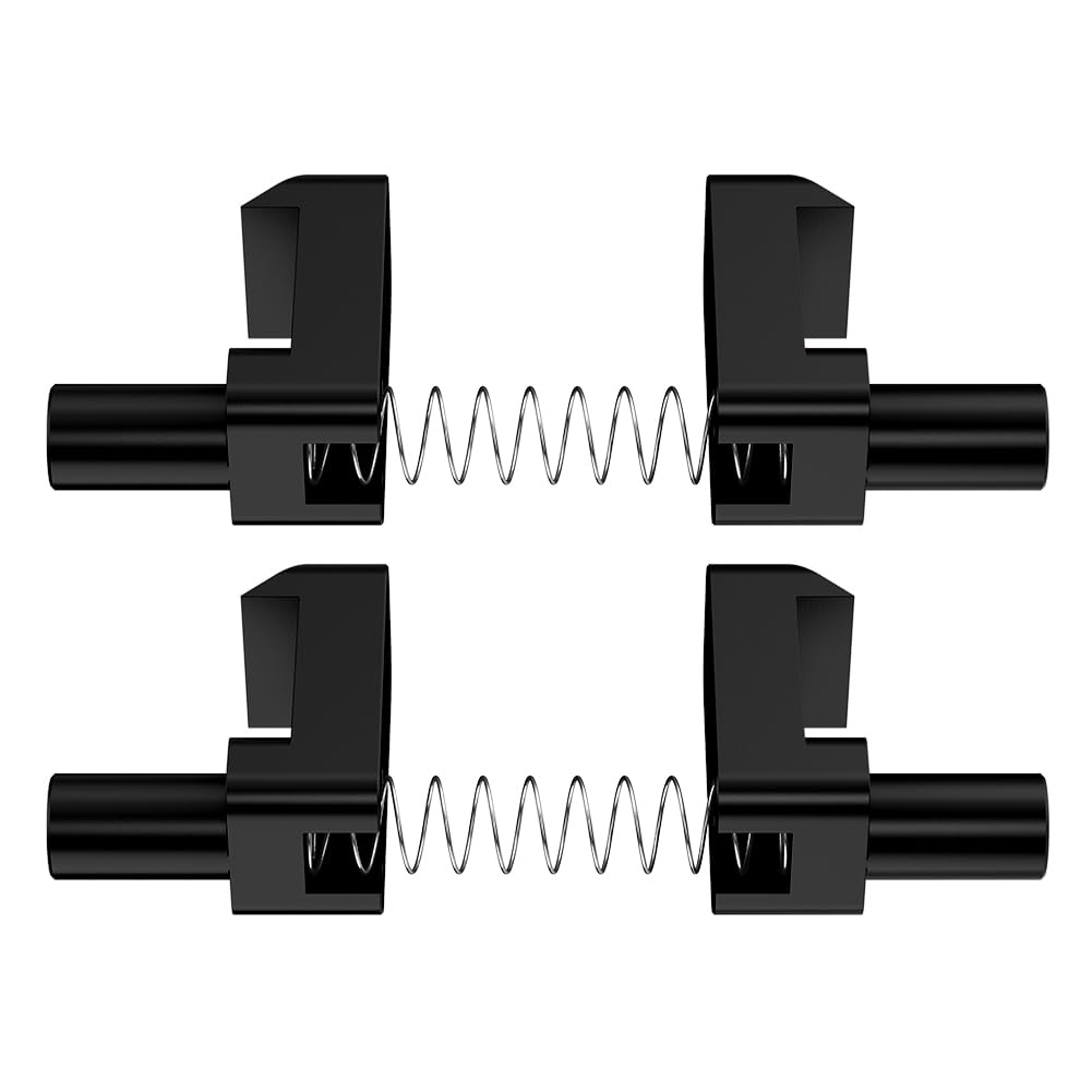 Alpha Rider for Geo Tracker/Suzuki Sidekick Soft Top Roof Latch 4X Clips/Tabs & 2X Springs, Billet Aluminum Soft Top Roof Latch Rebuild Kit Black