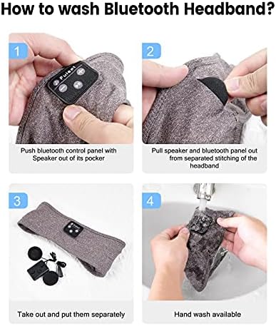 Miniatura 6 de Auriculares para dormir, diadema Bluetooth, diadema suave para dormir, audífonos para dormir durante mucho tiempo, auriculares Bluetooth con