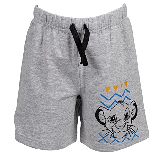 Image of Disney Lion King Toy Story Mickey Mouse Cars T-Shirt Tank Top and French Terry Shorts 3 Piece Outfit Set Toddler to Big Kid