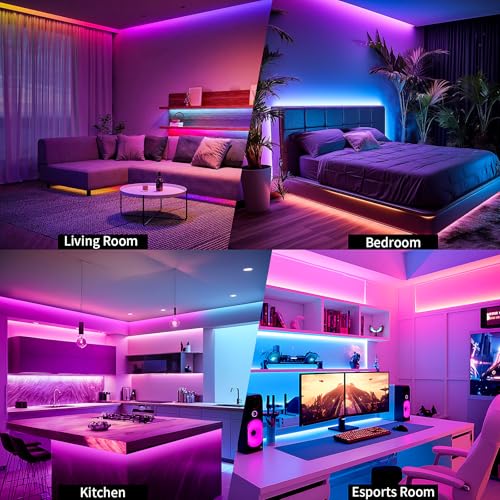 KSIPZE Smart WiFi LED Strip Lights 16.4ft RGB — view 7