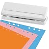 OTYMIOW 6 Hole Punch Metal Puncher, Paper Metal-Punches A4 A5 A6 B7 Heavy Duty Hole Puncher Student Punchers 6 Holes A5 Adjustable Small Hole-Punch Desktop 6 Holes Paper Punchers, Capacity 8 Sheets