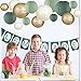 zilue Paper Lanterns Decorative, Round Hanging Paper Lanterns Decorations for Rustic Party Bridal Shower Wedding Sage Green Birthday Party Supplies Gold/Ivory/Sage Green 15pcs