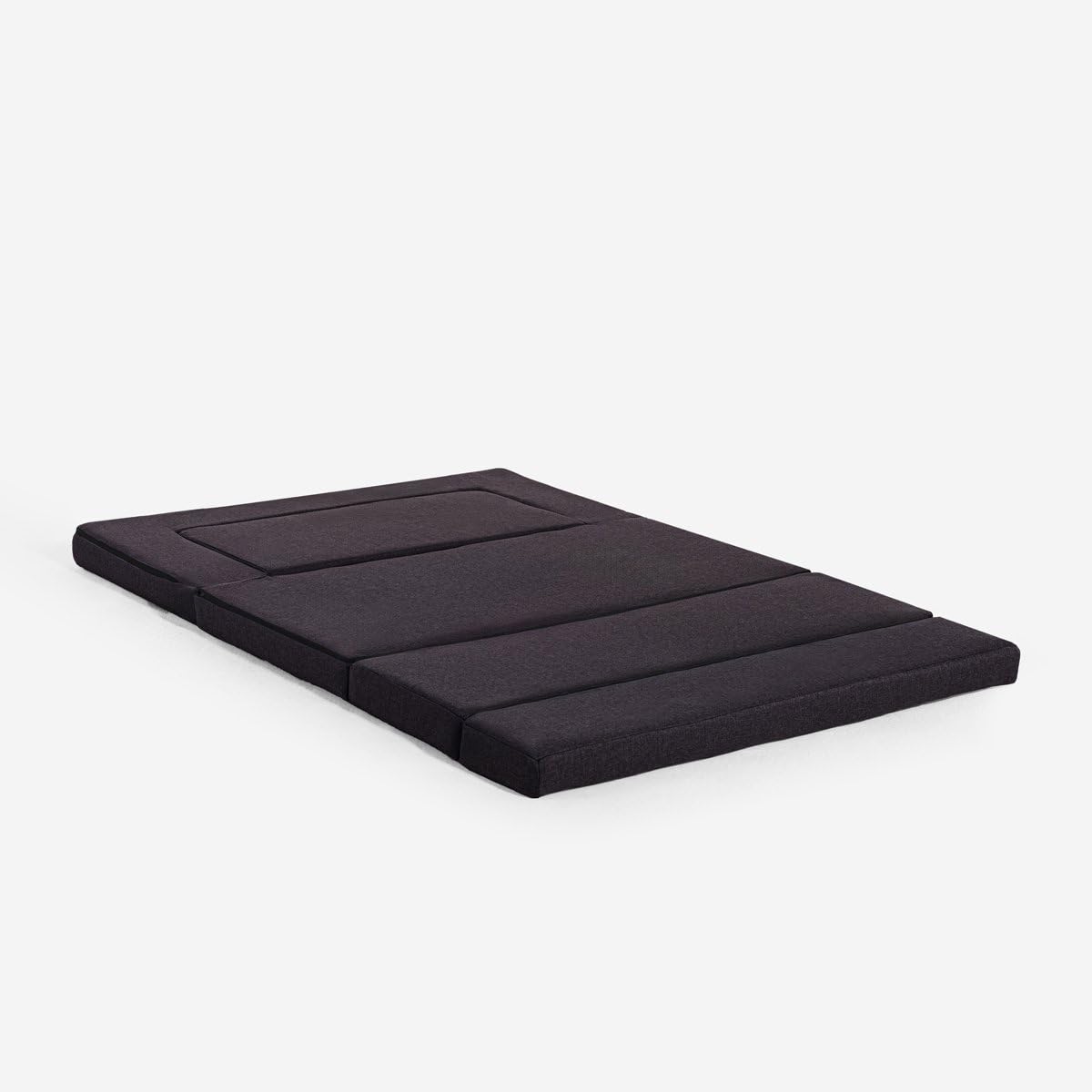 Produce Shop Sofá Cama de 2 plazas Modular Plegable Compacto de Tela Miranda - Negro