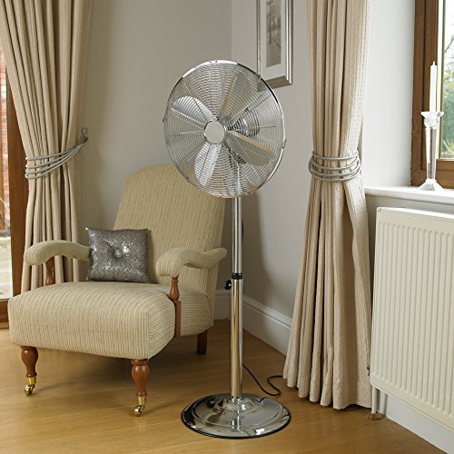 Preisvergleich Produktbild Chrome Pedestal Fan, 16 Inch
