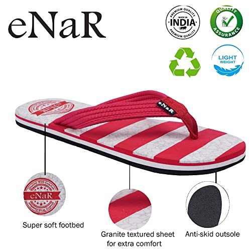 Image of eNaR Women's Navy Color Flip-Flops and House Slippers