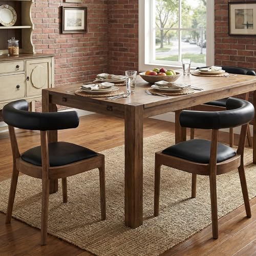 DM Furniture Dining Chairs Set of 2, Mid Century Modern