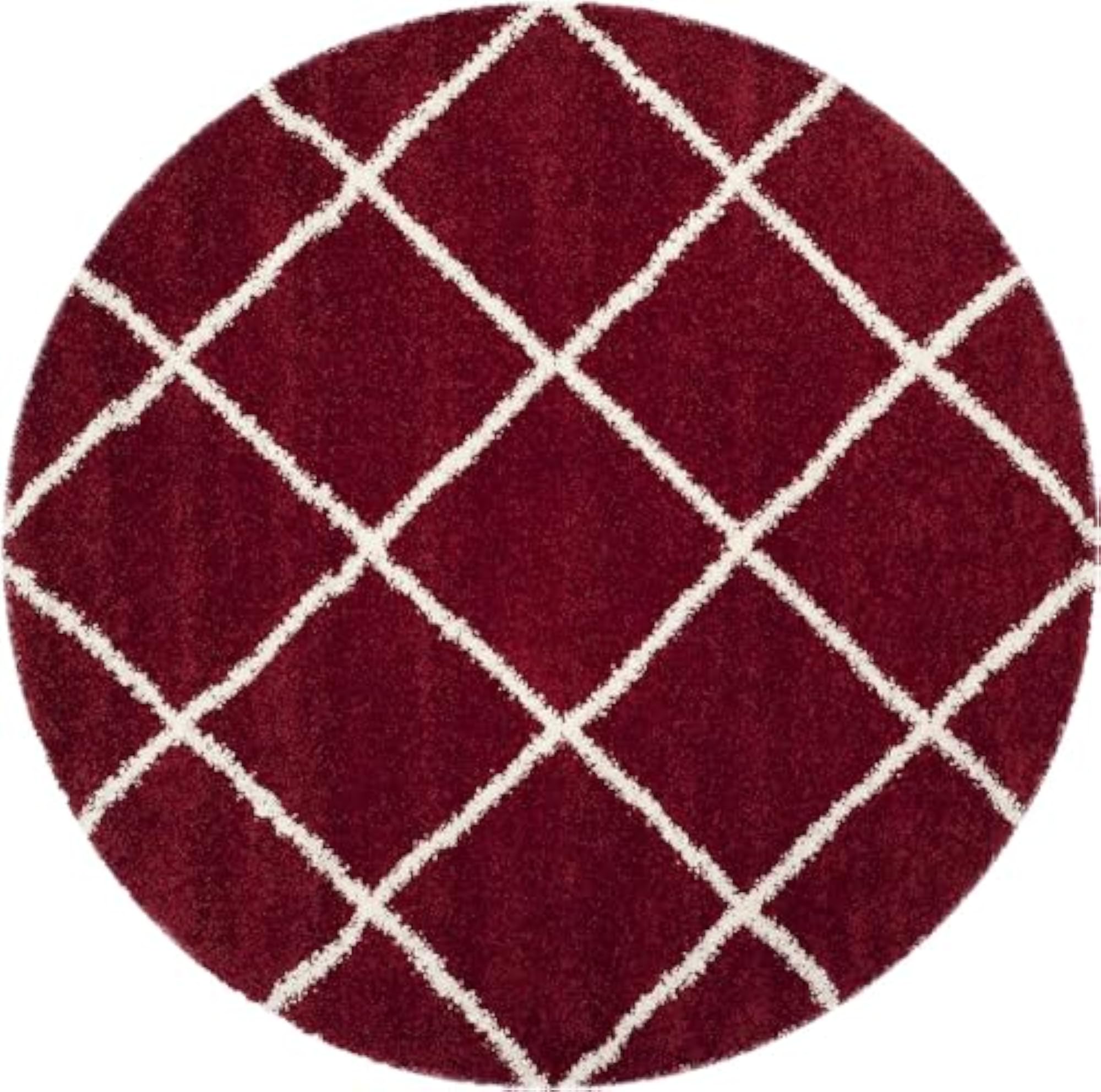 Soft Fluffy Round Carpet for Living Room, Decorative