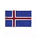 Produktbild hegibaer 60 x 35 mm Island Iceland Reykjavík Europa Flagge Flag Aufnäher Aufbügler 0965 B