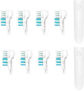 8X Electric Spin Toothbrush Heads Replacement Sensitive Dual Clean Rotating Sets Fit for Braun Oral B Cross Power 4732 3733 4734 Family Bathroom Necessary