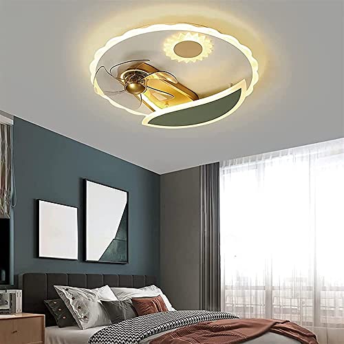 Ventilateur de plafond chambre moderne 42W avec lustres intégrés