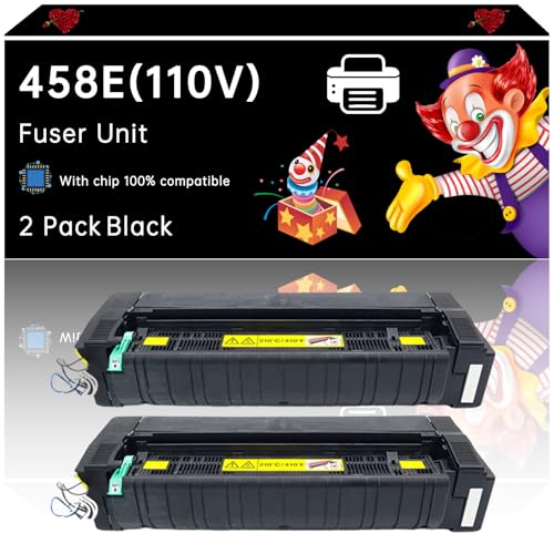 Tonzxce 458E(110V) Fuser Unit Compatible with Konica Minolta Bizhub 458E 308E 454E 554E Printers, Enhanced Durability, Ideal for High-Volume Printing (2-Pack Black)