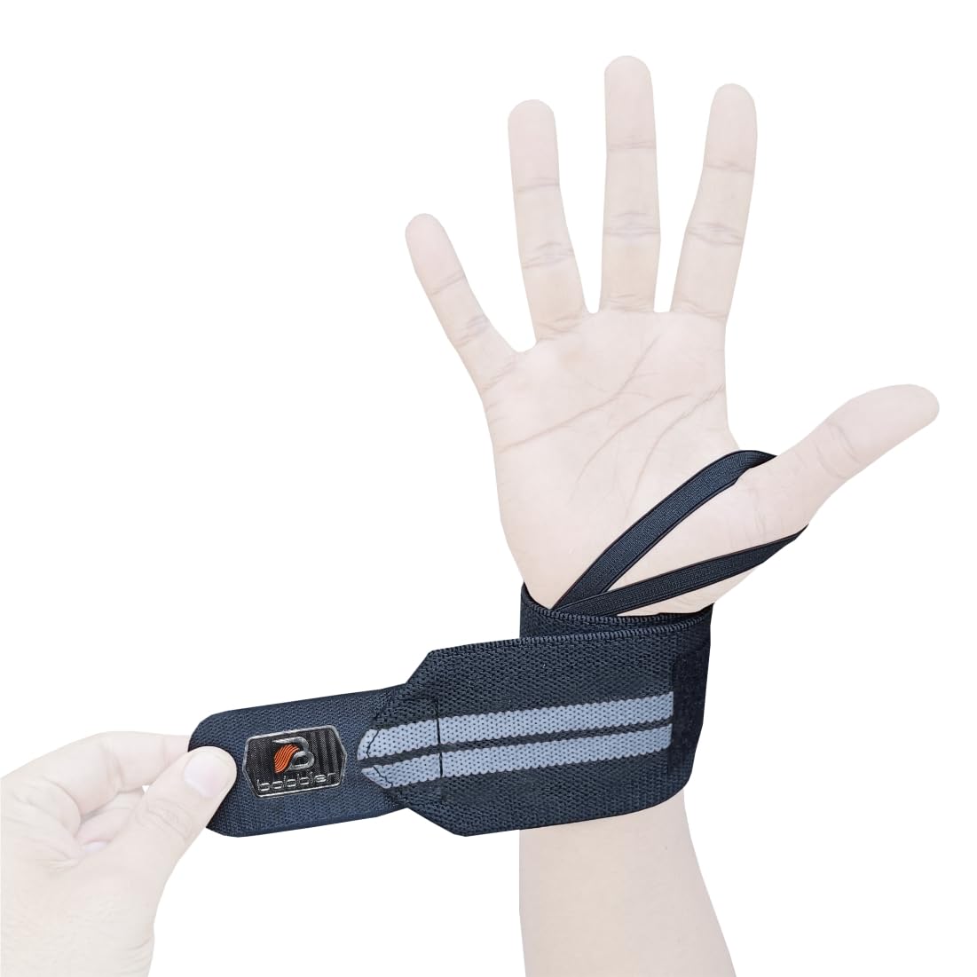 Babbler BWS-1105 Wrist Support, Neoprene Elastic Fitness Supports with Thumb Loop & Velcro, 1 Pair-picture-13