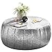 Produktbild FineBuy Couchtisch JAMALI 72x31x72cm Silber Aluminium Beistelltisch orientalisch rund | Flacher Sofatisch Metall | Design Wohnzimmertisch modern | Loungetisch Stubentisch klein