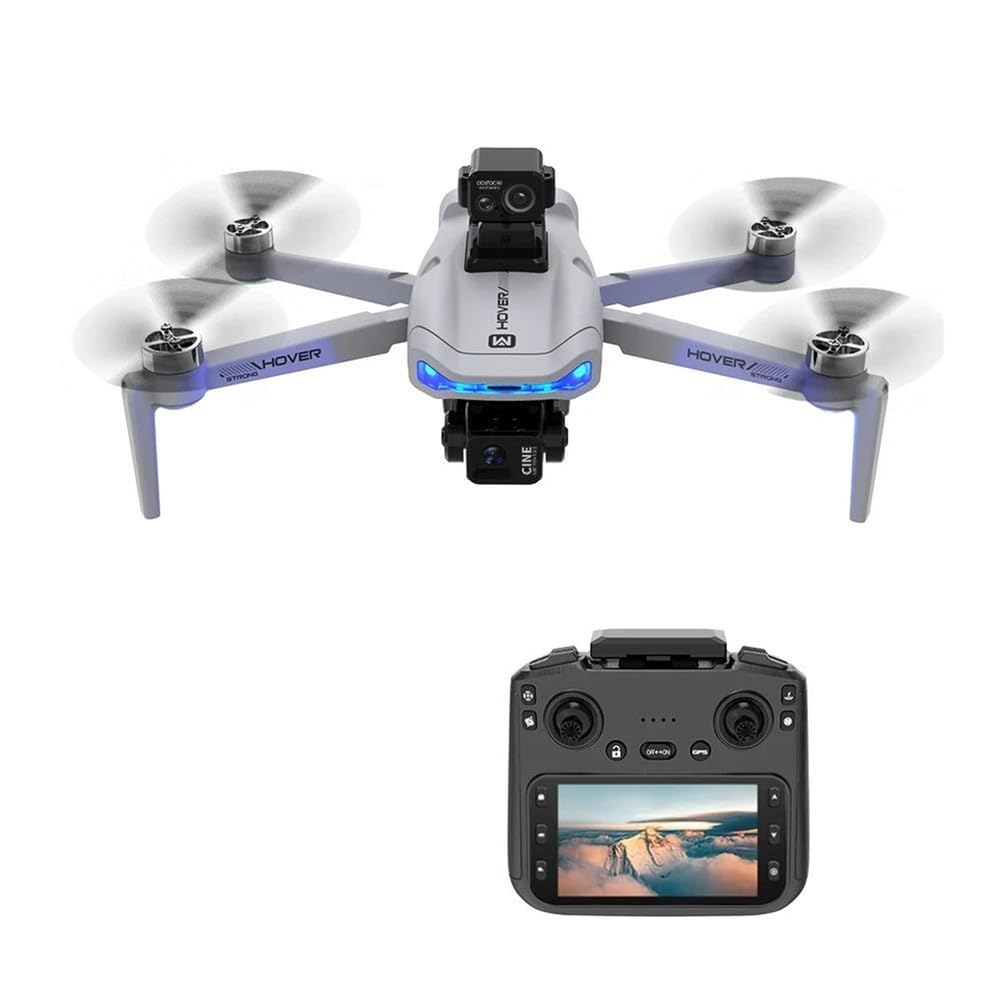 Dual battery,dron x40 max 4k profesjonalna kamera hd, 3-osiowy gimbal, 4,5-calowy duży ekran, unikanie przeszkód, gps, dron fpv