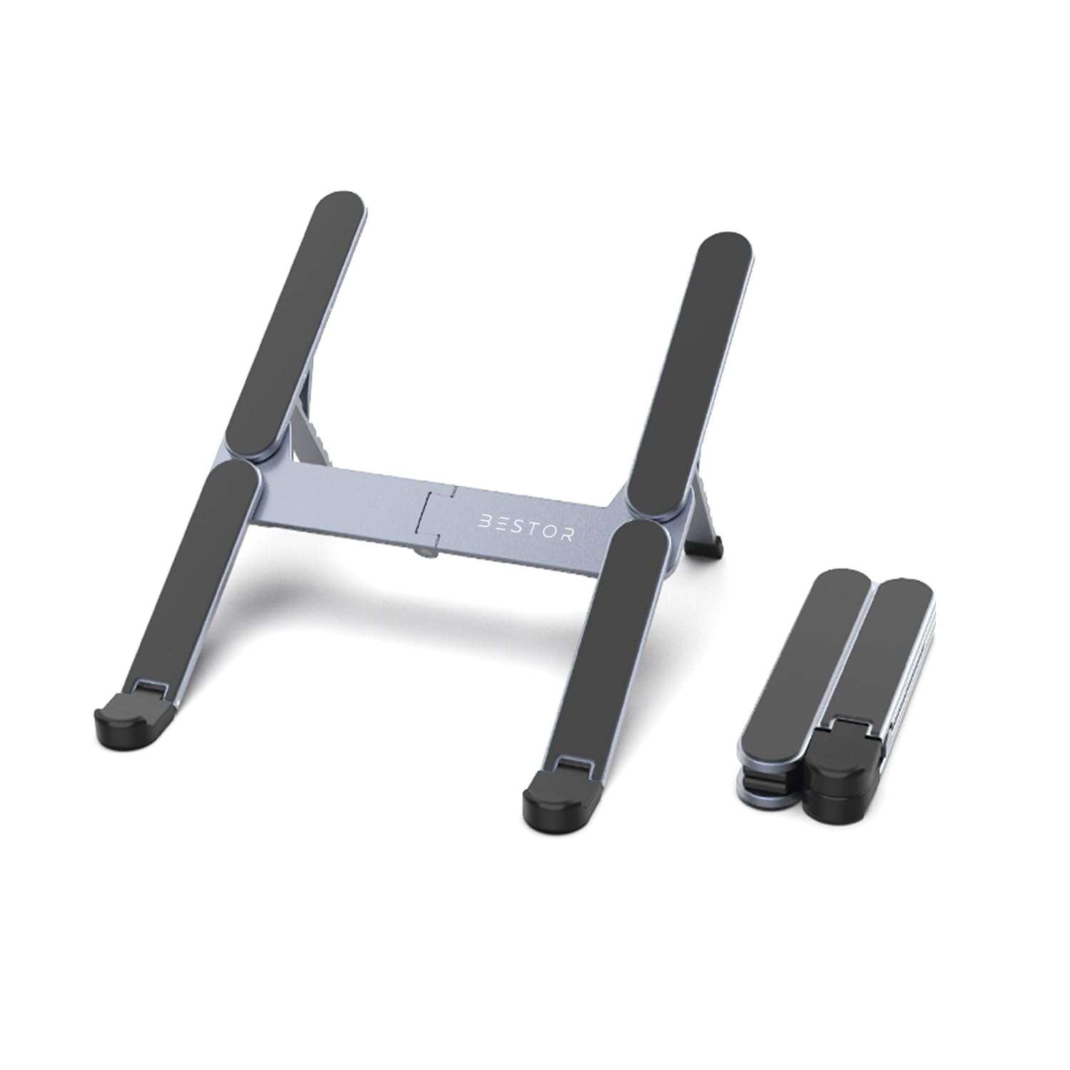 BESTOR H-Shape Laptop Stand Compact Aluminum for Desk Built-in Damping Shaft, 6-Levels Angles Adjustable Foldable Stand, Pocket-Sized, Cooling Portable & Ergonomic Suitable for All Laptops & MacBooks (B0DCSWHHS8) Amazon Price History, Amazon Price Tracker