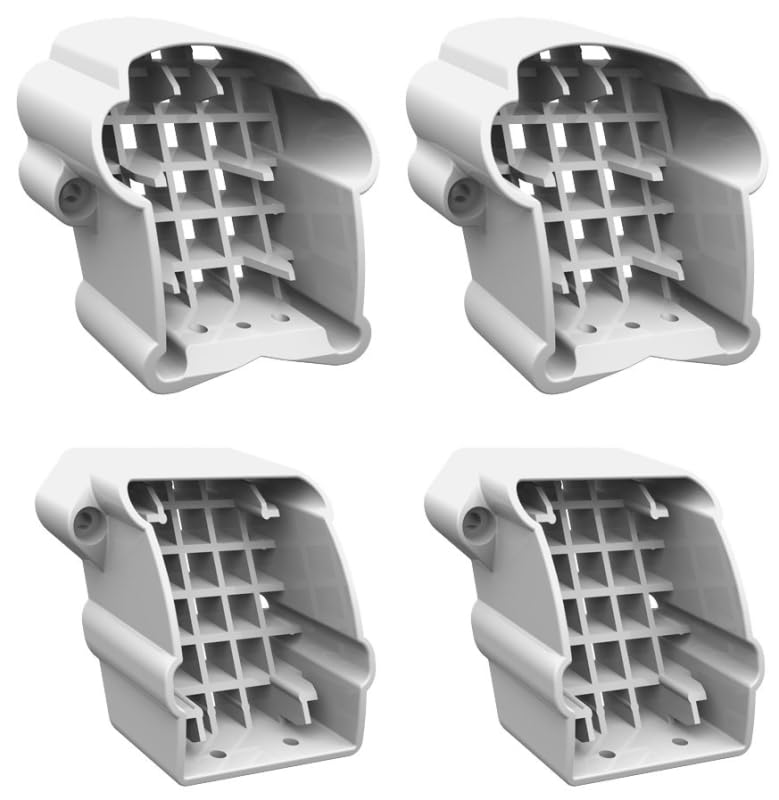 Veranda White Extra Premier Rail Stair Bracket Kit