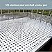 LLLKSX 304 Stainless Steel Expanded Metal Mesh, Perforated Sheet for Home, Industrial Use, Garden Fencing, Ventilation & Protection, Durable & Easy to Cut(W70*L300cm/W27.5*L118.1in)