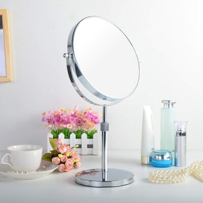 N / A Double Sided MIRROR 360° Swivel Magnifying x5 , Makeup Shaving