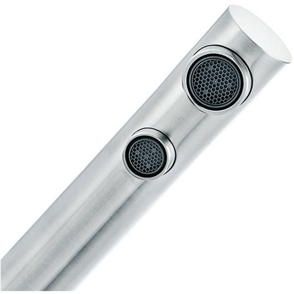 Designer 3-Wege-Wasserhahn FRANKE L-Auslauf, Edelstahl Massiv ohne BRITA Logo. Küchenarmatur, Spültischarmatur, Mischbatterie, Dreiwege Wasserhahn, Für Osmoseanlagen, Für Wasserfilter
