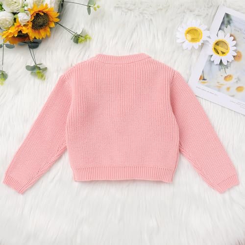Baby Girls Boy 1st Birthday Outfit Sweater Top Fall Winter Clothes Long Sleeve Knit Pullover Top Cake Smash Sweatshirt2