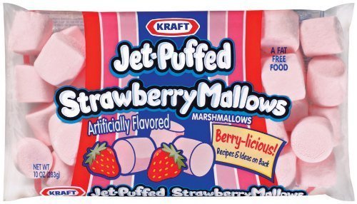 Kraft. Jet-Puffed, Strawberry Marshmallows, 10oz Bag (Pack of 4)