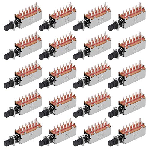 Interrupteur à bouton-poussoir 4PDT 12 broches pour réparer vos appareils défectueux