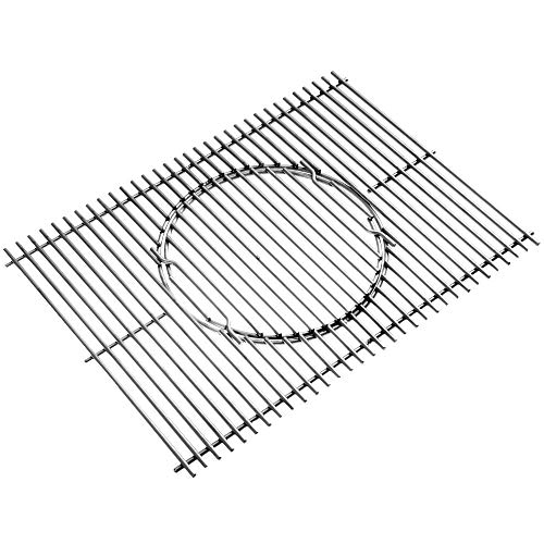 Weber® Pizzaheber, Pizzaschaufel, Pizzaschieber, aus Edelstahl, drehbarer Griff aus Gummi für platzsparende Aufbewahrung, für Pizza, Brot etc., 6691 7 Weber 7586 Gourmet Barbeque System Spirit 300 Series Stainless Steel Grates