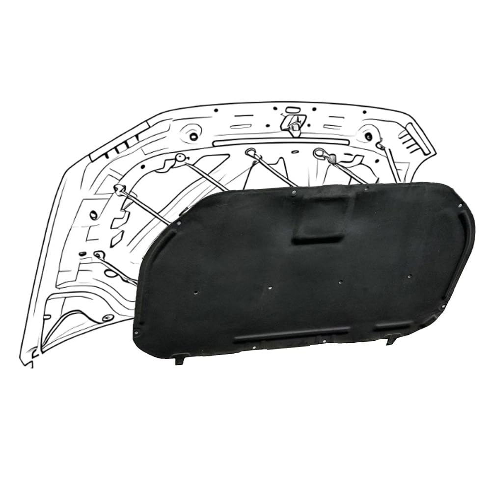 Cotone Isolante Acustico per Cofano Anteriore Auto,per Hilux REVO 2015-2022,Isolamento del Cofano del Cofano, Isolamento Acustico del vano Motore