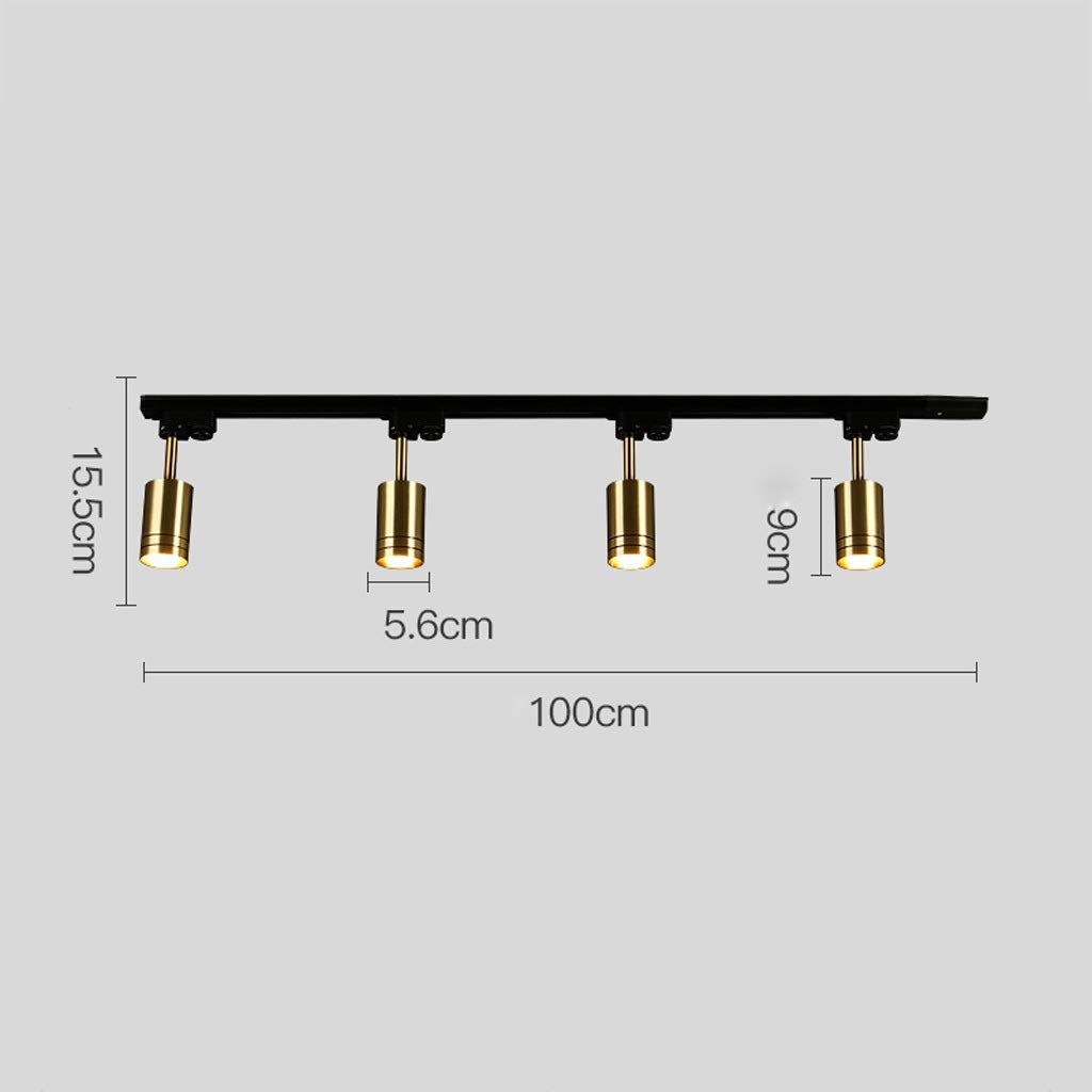 Faretti da soffitto, faretti a LED per stanze, Guardaroba, faretti da soffitto, faretti da Parete, GU10, 5W, Illuminazione da Cucina - Lampada da soffitto - 4 Teste