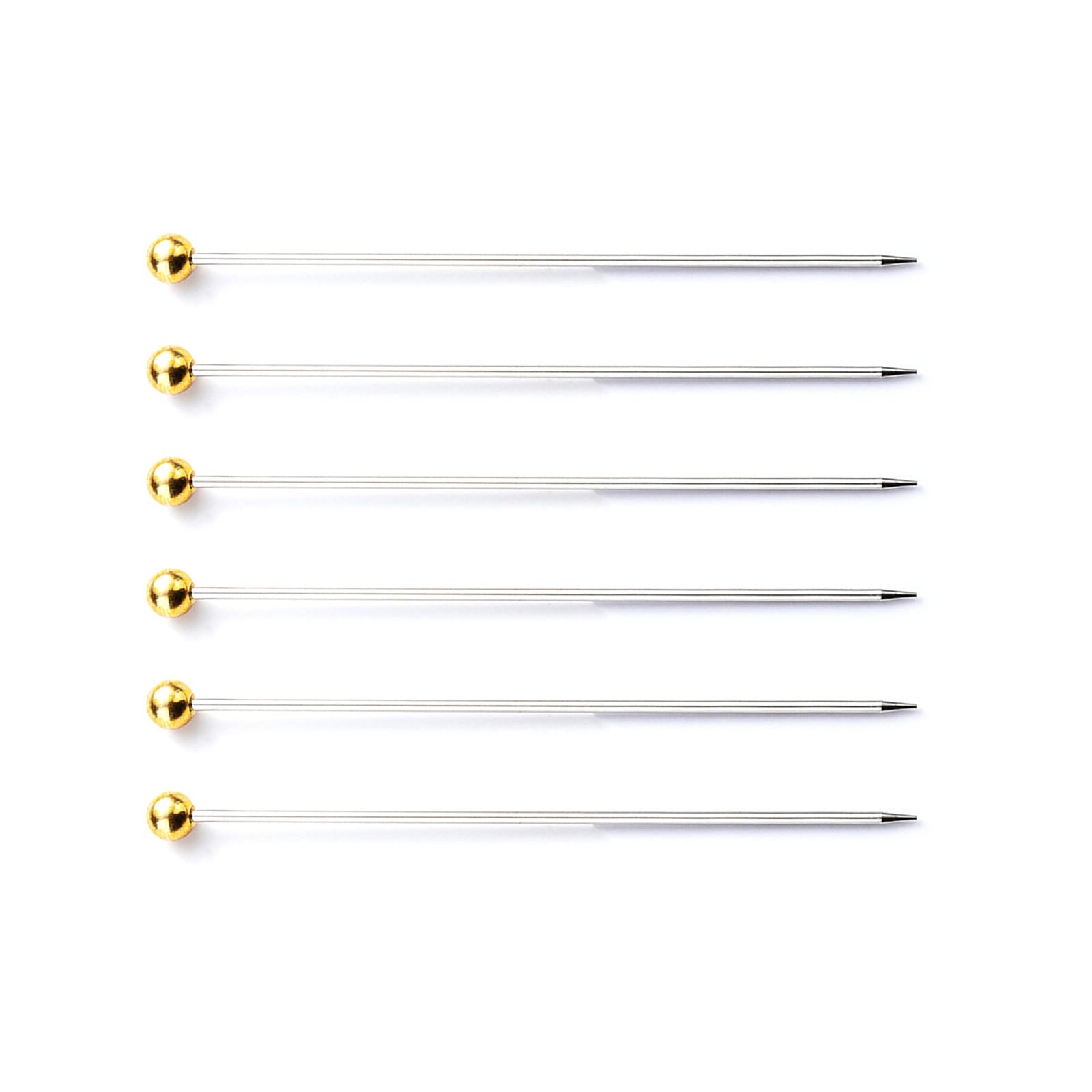 6PCS Practice Cake Tester Skewers Baking Tools Stainless Steel Cake Tester Needle Reusable Cake Test Stick