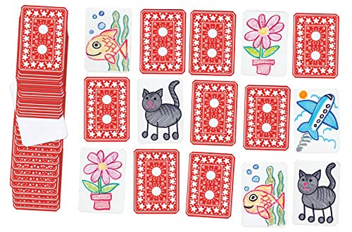 Naipes en blanco Roylco estándar, 2.5 x 3.5 pulgadas, pack 60